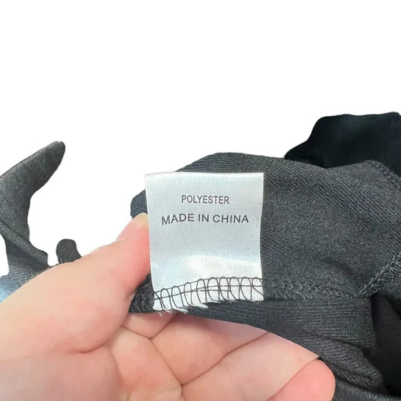 Polly Black Faux Leather Coated Skinny Ankle Zip Pants Size 8 - Picture 10 of 11